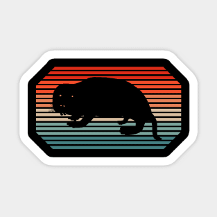 Retro naked mole rat model rodents lover Sticker